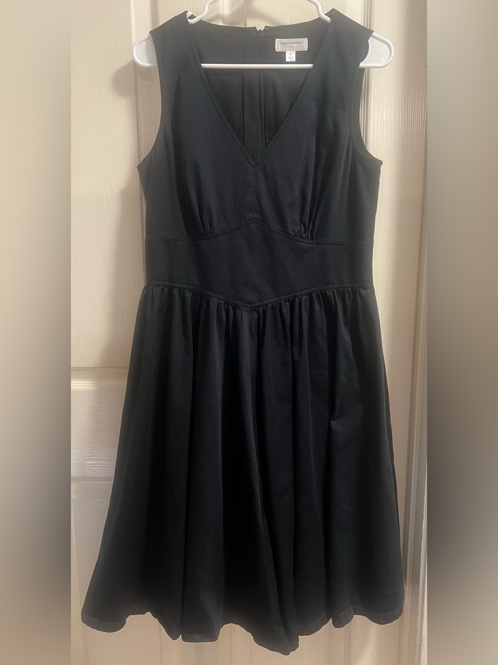 Black V-Neck Sleeveless Fit & Flare Dress